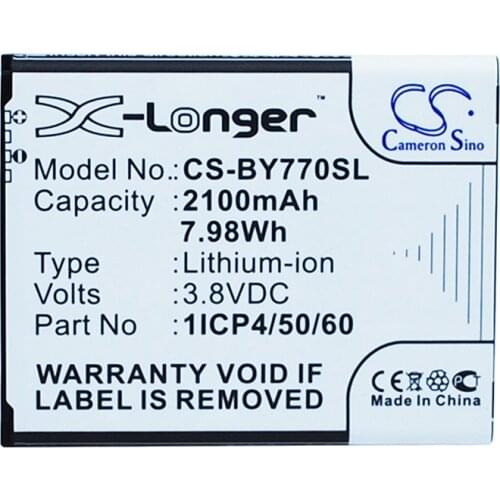 Cameron Sino 2100mAh Battery 1ICP4/50/60-210AR for Beurer 952.62, 952-62, BY77