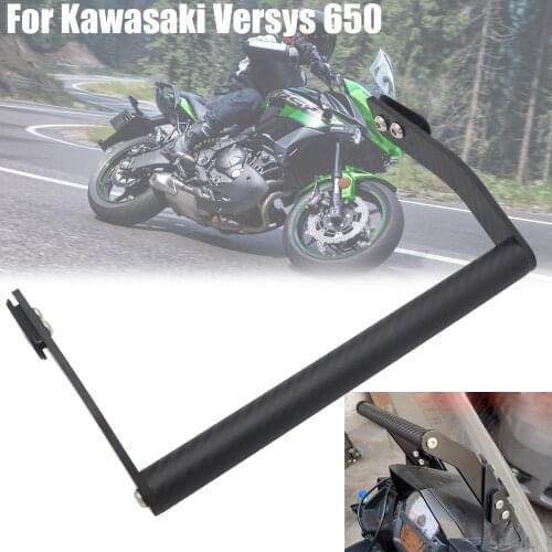 Carbon fiber Motorcycle Accessories Motorcycle Modified GPS Navigation Bracket Fit for Kawasaki Versys 650 Kle650 2015 - 2019