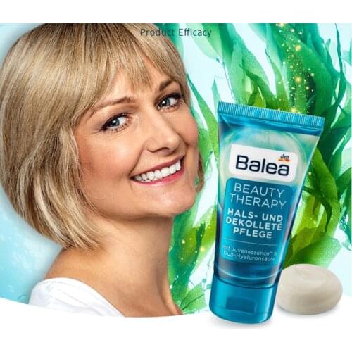 Balea Vital Baobab Neck V-Line (Chin) Face Contour Lift Cream for Women Mature Skin 40+Years Restore Skin Elasticity Firmness