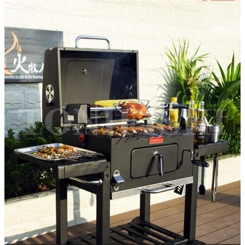 Barbecue household charcoal villa courtyard barbecue outdoor large BBQ for 5 people or more