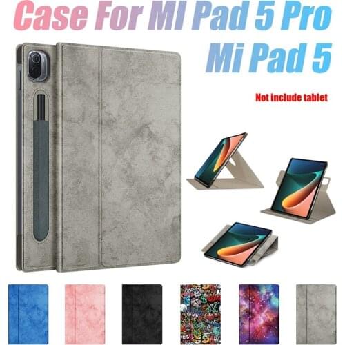 PU Case for Xiaomi MI Pad 5 Pro Mi Pad 5 Case 11Inch Tablet Case Tablet Stand Flip Case with Pen Slot