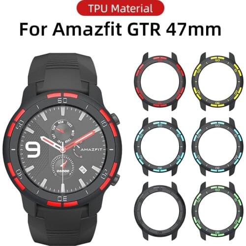 SIKAI TPU Case For Amazfit GTR 47mm GTR 2 GTR2 e GTR2e Smart Watch Protect for Xiaomi Huami Smart Watch Cover Accessories