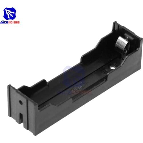 Diymore 18650 Battery Pack Holder 1 Slot 3.7V 18650 Lithium Battery Storage Box Case with 2-Pin Connector