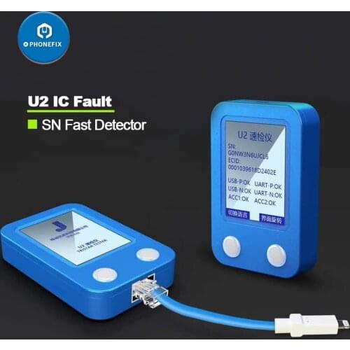 JC U2 Fast Detector for iPhone U2 Charge IC Fault Fast Tester SN Serial Number Fast Detector Reader Repair Tool