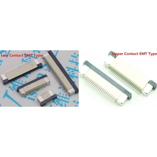 0.50mm (.020") Pitch FFC/FPC Connector, Right Angle, Drawer type SMT, ZIF, Bottom Contact Style, 45 Circuits,silver plated