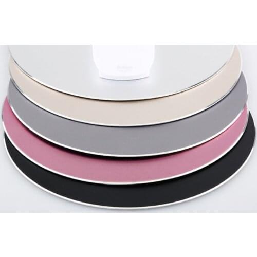Round Mouse Pad Aluminum Alloy Gaming Mousepad for Laptop Notebook PC Computer