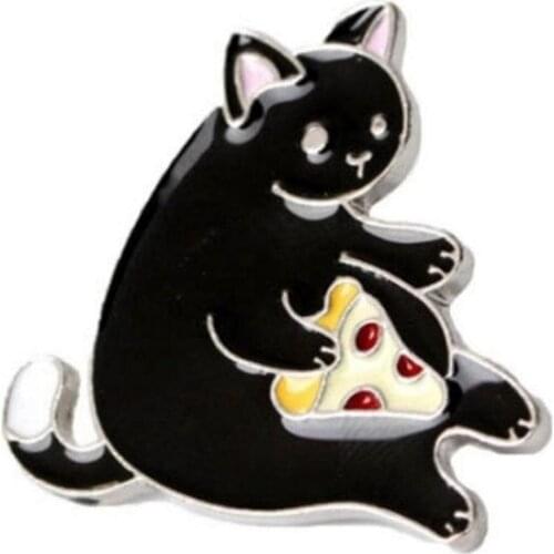 1Pc Cartoon lovely Super Cute Cat Corsage Collar Metal Brooch Pins Jewelry