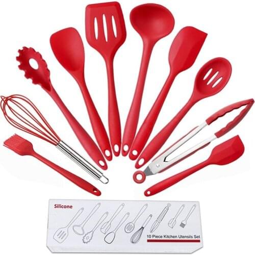 Non Stick Pot Kitchenware Set Silicone Kitchenware 10 Piece Kitchenware Set