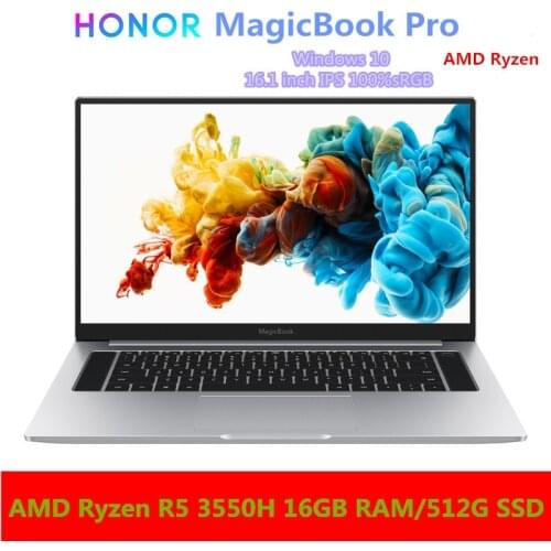 HONOR MagicBook Pro Laptop Notebook Computer(AMD Ryzen R5 3550H 16GB RAM/512G SSD/16.1'' IPS 100%sRGB