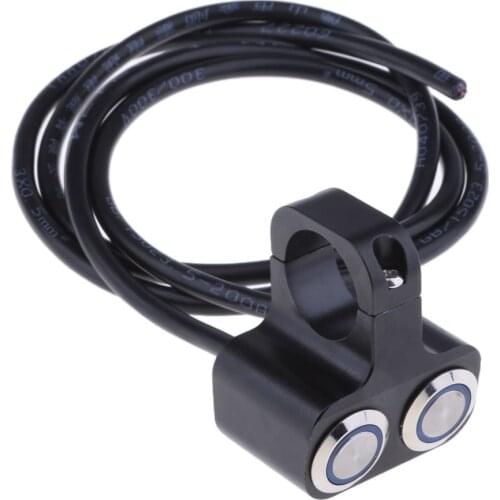 2019 Brand New Motorcycle Bike Handlebar Headlight Switch Motorbike Dual Push Button Control For 25mm/1 inch Handlebar