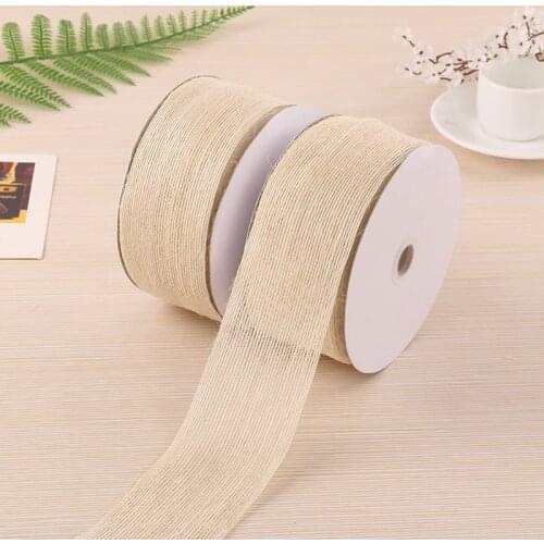 20m translucent Hemp ribbon trim sewing bias for handicraft ribbons DIY for wedding gift wrapping Sewing Decoration accessories