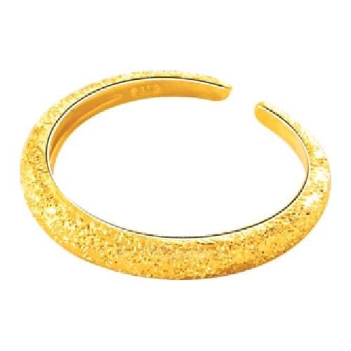 Luxury Ring S925 Silver Jewelry Gold Color Open Finger Rings for Women Wedding Engagement Promise Party Gift Ornaments Wholesale