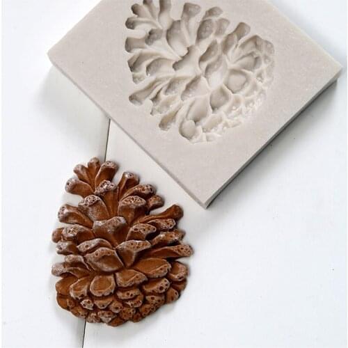 Pine nuts shaped silicone mold 3D fondant cake Christmas Cone Decorating Baking Candy Chocolate Sugarcraft Mould CT2129