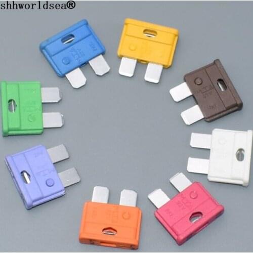 Shhworldsea 100PCS High temperature resistant AUTOMOTIVE CAR BLADE FUSE BOX ASSORTMENT SUV TRUCK CAR FUSES 5A 10A 15A 20A 25A