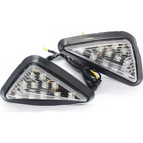 2pcs universal motorcycle bicycle triangle signal turn signal flashing light brake signal turn signal 12V 19Mar26