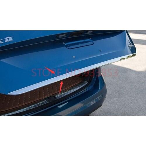 1pcs Stainless Steel Rear Tailgate Trunk Lid Cover Trim For VW touran 2016