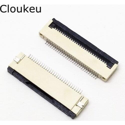 10Pcs FPC FFC Connector cable socket 0.5MM 30P Clamshell Bottom Contact Type