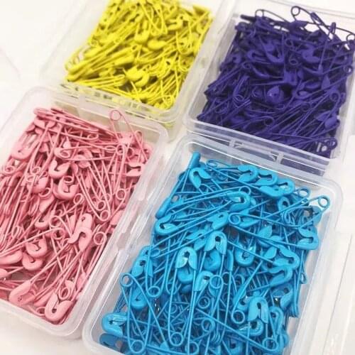 100pcs Mix Color Colorful Safety Pins DIY Sewing Tools Clothing Accessory 28/38mm Cardigan Sweater Small Brooch Clothing Tag Pin