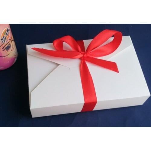 1000pcs 19.5*12.5*4cm White/brown Kraft Paper Envelope Box For Candy/food/wedding/jewelry Gift Box Packaging Display Boxes