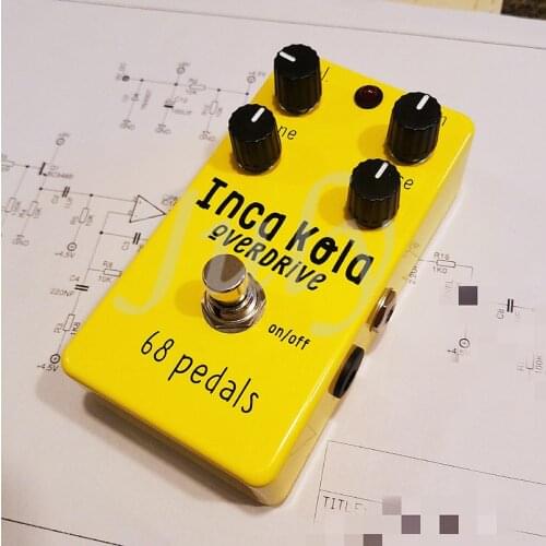 68pedals Inca Kola zendrive overload pedal effect Hermida zendrive v3 overload replica