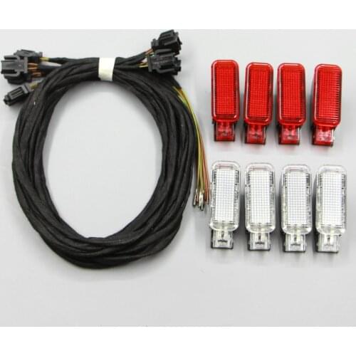 8 *PCS Pieces Set New Door Warning Lights lamp Apply to A3 A4 A5 A6 A7 A8 Q3 Q5 8KD 947 411 *4PCS \ 8KD 947 415C * 4PCS