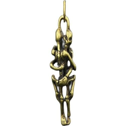 Antique Brass skeleton Pendant