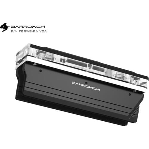 Barrowch RAM Block use for 2pcs/4pcs RAM 2/4 Channel Cooled Radiator with OLED Digital Display Temperature /dynamic color screen