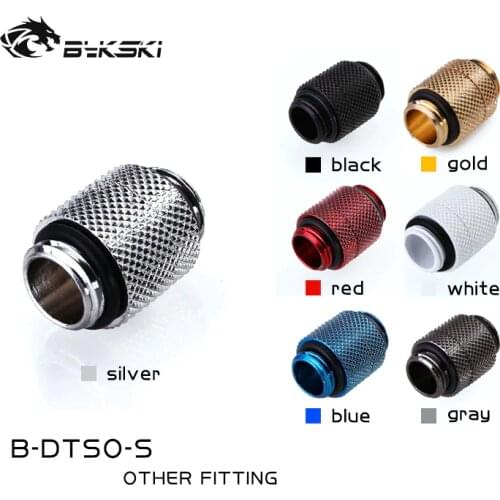 Bykski PC water cooling fittings male to male G1/4' external thread tube connector water cooler adapter B-DTSO-S