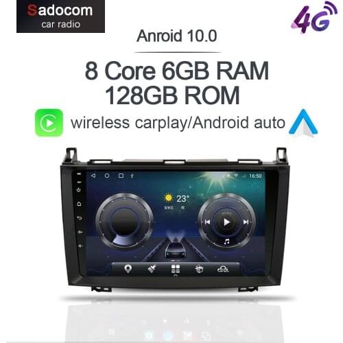 Carplay 9" 4G LTE Android 10.0 128GB+6GB 8 Core DSP car Radio Car DVD Player For Mercedes Benz B200 W169 W245 Viano Vito W639