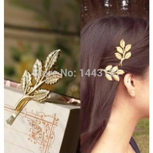 European and American retro Sen Department of Athena olive leaves beautiful bride hairpin