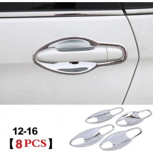 Chrome Side Door Handle Bowl Cover Trims 8 pcs For honda CRV CR-V 2012 2013 2014