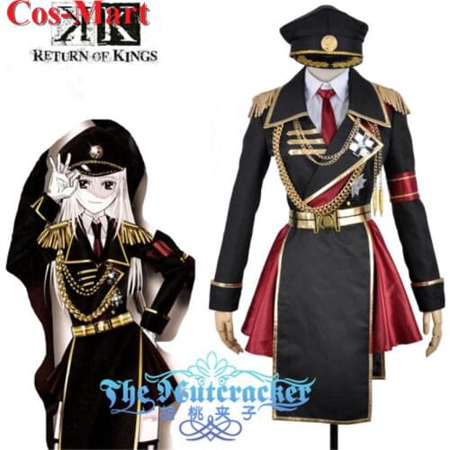Hot Anime K Kushina Anna Cosplay Costumes Military Uniform Suit Skirt For Female Party/ Hallowmas Clothing Custom-Make Any Size