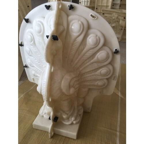 Beautiful concrete ABS mould peacock statue molds for garden decoration Home Ornaments DIY Cement Flowerpot ABS Mould
