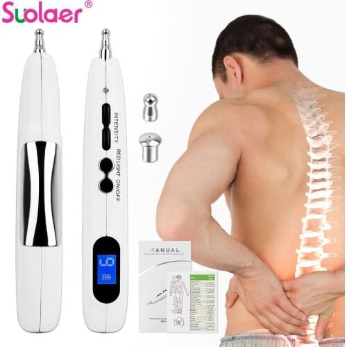 Leawell Newst Acupuncture Pen Meridian Energy Pen Pain Relief Point Detector Device Massage Pen Health Products Laser Therapy