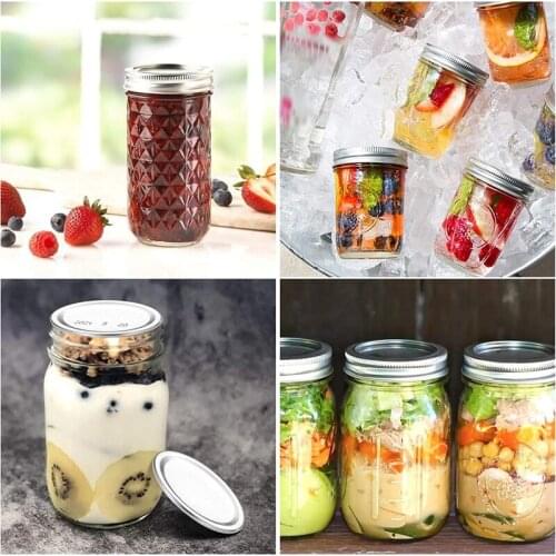 54Pcs Kerr Jars-Split-Type Metal Mason Jar Lids for Canning Food Grade Material Fit for Regular Mouth Jars Canning Lids