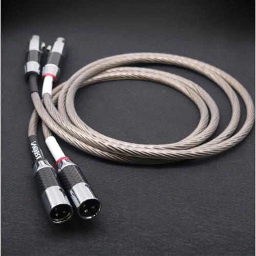 Nordost Odin 7N silver plated OFC oxygen free copper audio RCA interconnect cable kohlefaser-XLR connector hiFi audio cable