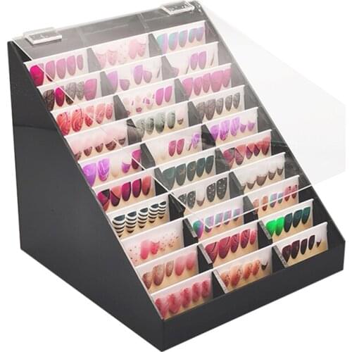 Fake Nail Tips Storage Box Nail Tips Color Display Holder Nail Art Decoration Container Display Practice Display Stand New