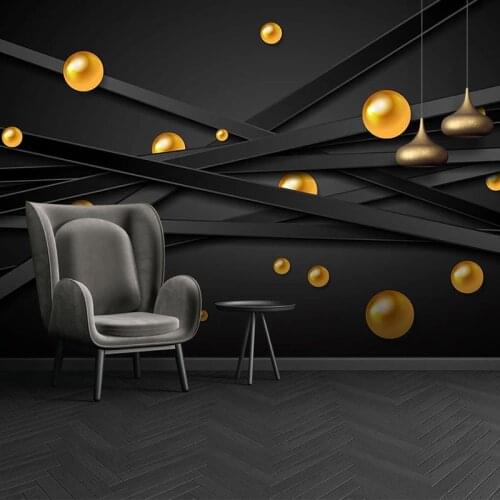 Custom 3D Photo Wallpaper Modern Geometric Stripes Circles Poster Mural Bedroom Living Room TV Background Wall Papers Home Decor