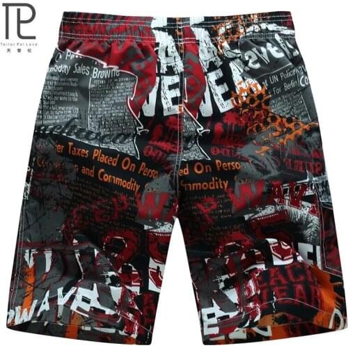 Tailor Pal Love Summer Casual Beach Shorts For Men Basketball water sports Printed short pants Breathable Quick-drying and Soft