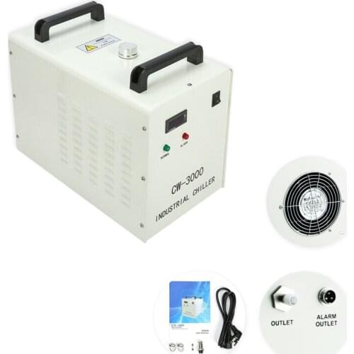 CW3000 Industrial Water Chiller for CO2 Laser Engraving Cutting Machine Cooling 60W 80W Laser Tube