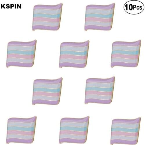 Intersex Pride Flag Lapel Pin Flag badge Brooch Pins Badges 10Pcs a Lot