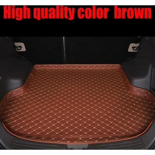 Special make car Trunk mats for Audi A8 L A8L 5D foot case all weather car styling rugs custom perfect carpet liners