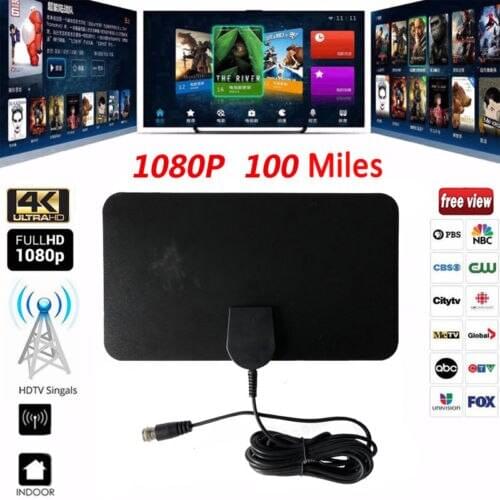 Thin Flat Antenna HD High Def TV Scout HDTV DTV Sky Link Skylink Cable 1080p Glow Party Supplies
