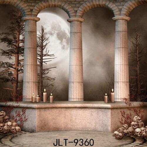 Palace Skull Vinyl Photography Halloween Backgrounds Computer Printed Children Party Photography Backdrops for Photo studio