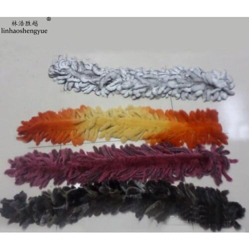 Linhaoshengyue Mouse Ear Real Rabbit Fur Collar