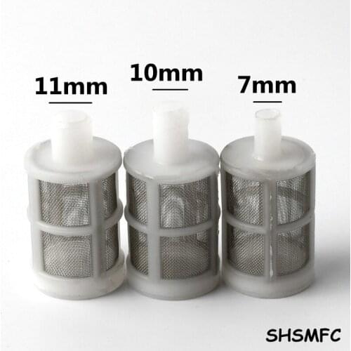 1-5Pc SS304 7mm 8mm 9mm Stainless Steel Garden Micro Net Filter Irrigation Water Pump Protect Hose Mesh Filters