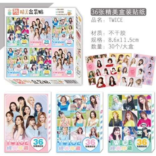 10 boxes/lot KPOP STAR TWICE magic 3d wall boxed stickers toy gift