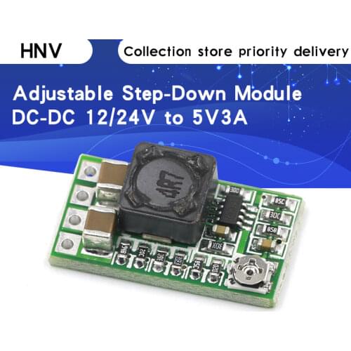 10PCS Mini DC-DC 12-24V To 5V 3A Step Down Power Supply Module Buck Converter Adjustable Efficiency 97.5