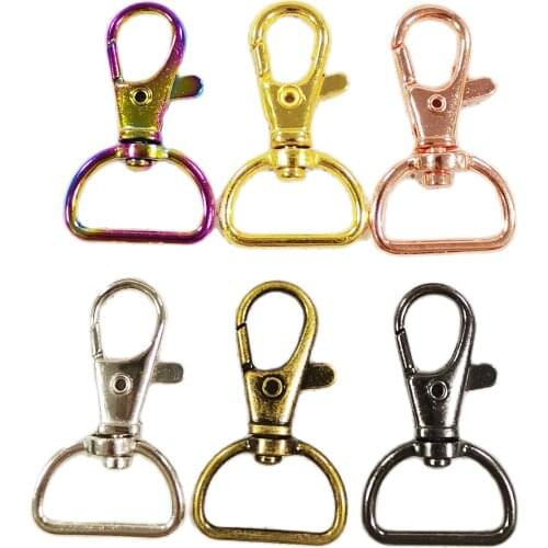 12 PCS Lobster Swivel Clasps,20mm Gold/Rose Gold/Rainbow/silver/Gunmetal/Antique Bronze Lobster Clasps,Snap Purse Hook Buckle