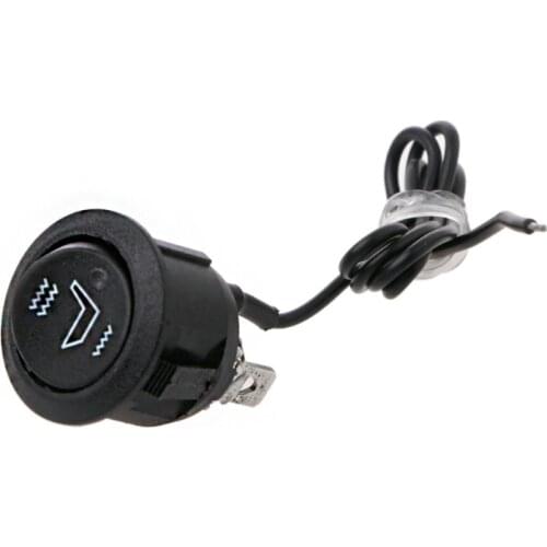 12V Universal 3 Pins Round Heater Motorcycle Car Seat Rocker Switch Control On/Off 090E